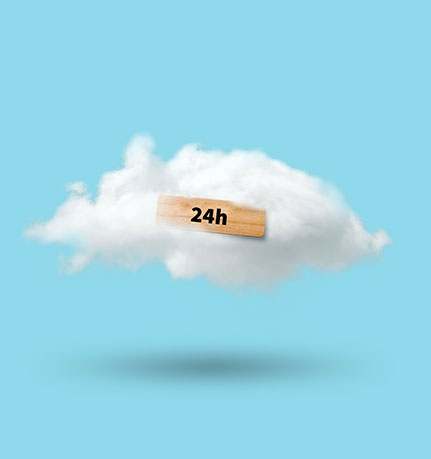 cloud with "24h"