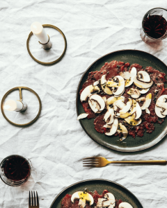 présentation d'un plat sur les réseaux sociaux