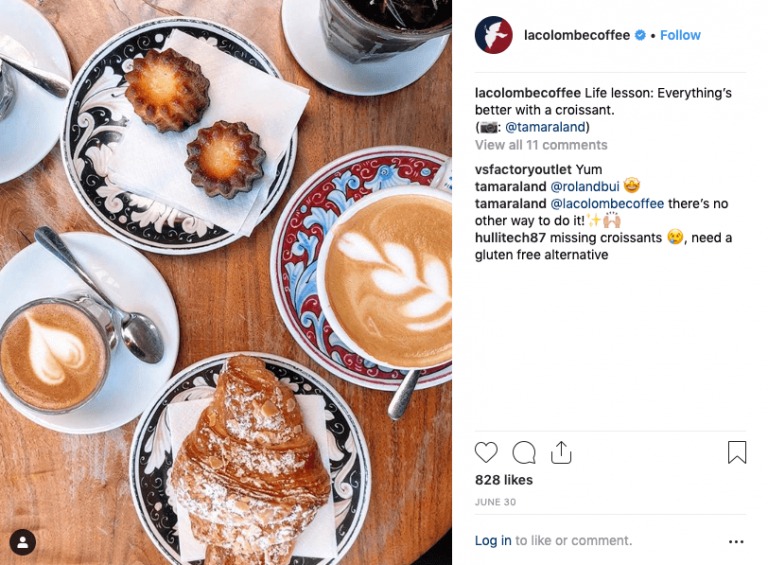 User-generated content la colombe coffee