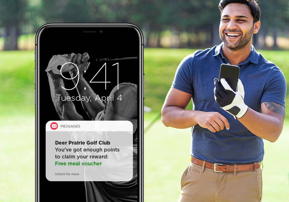 Restez connectés et dans l’esprit des golfeurs.